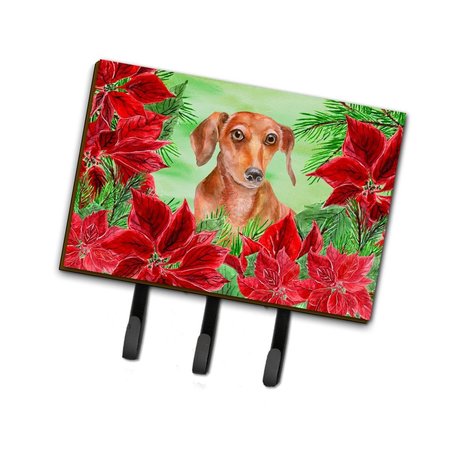 MICASA Red Dachshund Poinsettas Leash or Key Holder MI750498